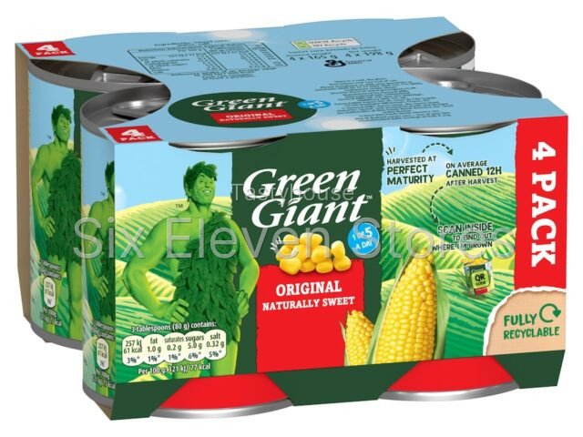 Green Giant Original Sweet Corn 4X198g
