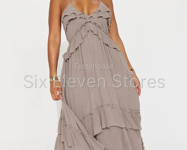 Leila Gauze Maxi Dress