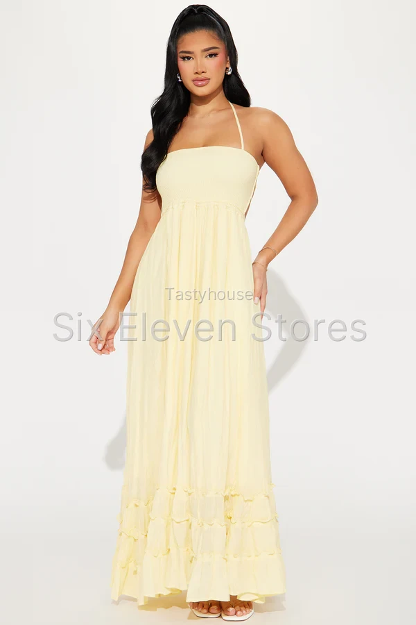 Hayley Halter Maxi Dress