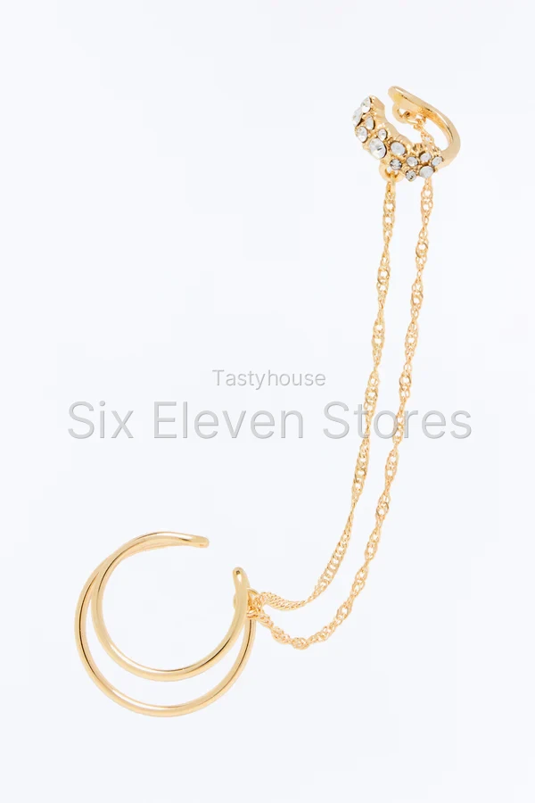 Out Loud Layered Chain Link Earcuff