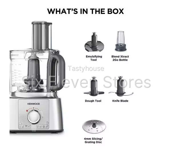 KENWOOD MultiPro Express FDP65.180Sl 2-in-1 Food Processor