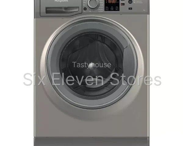 HOTPOINT Anti-stain NSWR 946 GK UK 9 kg 1400 Spin Washing Machine – Graphite