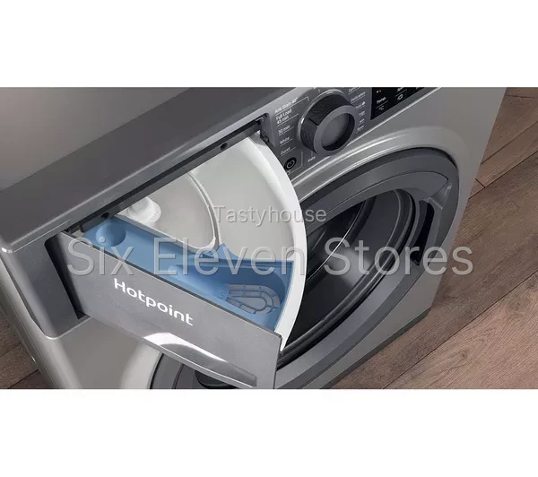 HOTPOINT Anti-stain NSWR 946 GK UK 9 kg 1400 Spin Washing Machine – Graphite