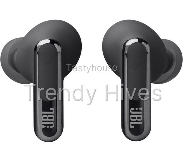 JBL Live Beam 3 Wireless Bluetooth Noise-Cancelling Earbuds – Black