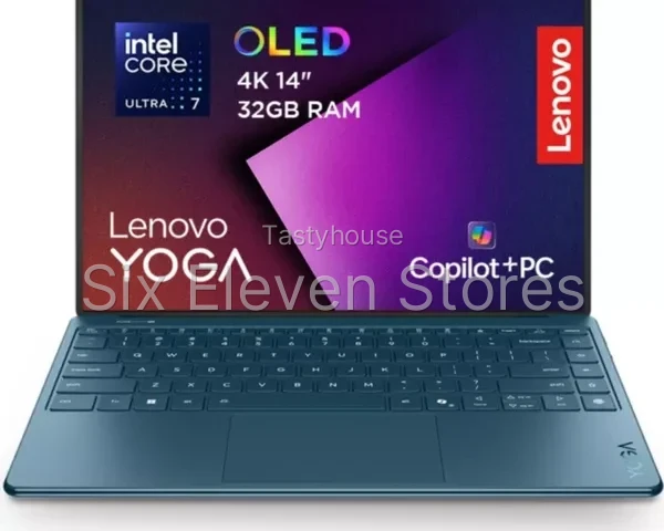 LENOVO Yoga Slim 9 14″ Laptop, Copilot+ PC – Intel® Core™ Ultra 7, 1 TB SSD,