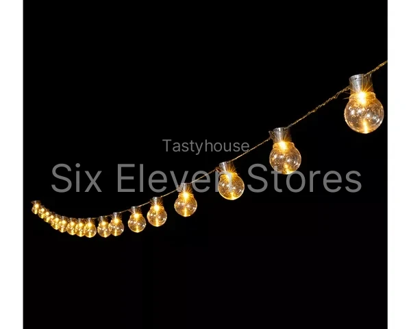 SMART GARDEN GloBulb Solar String Lights – Warm White, Set of 20