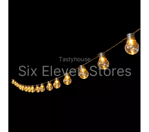 SMART GARDEN GloBulb Solar String Lights – Warm White, Set of 20