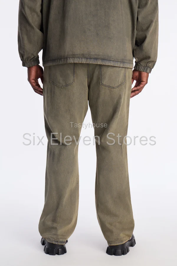 Stacked Slim Flare Dune Jean