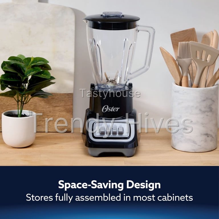 Oster Turbo 5-Speed Black Countertop Blender