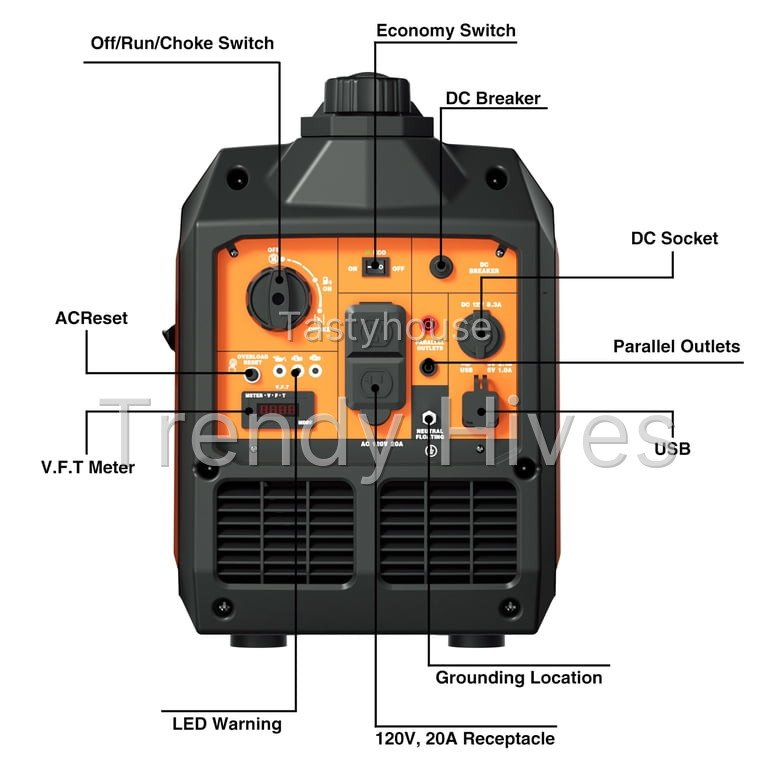 KingChii 2500W Portable Inverter Generator