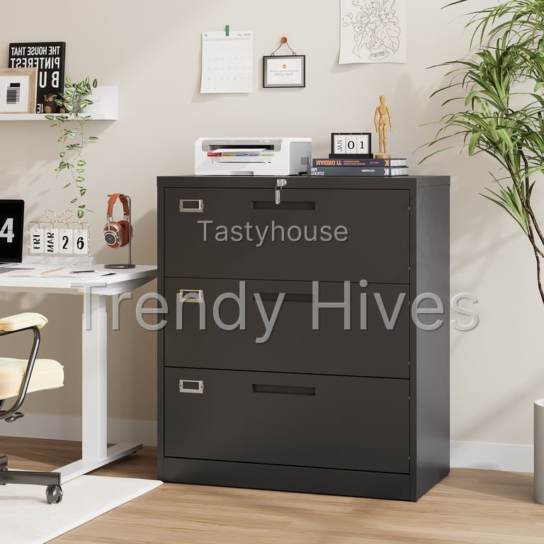 STANI Lateral File Cabinet with Lock