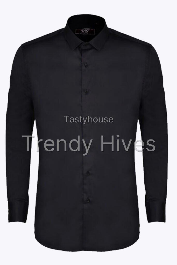 Classic Collar Button Cuff Poplin Shirt
