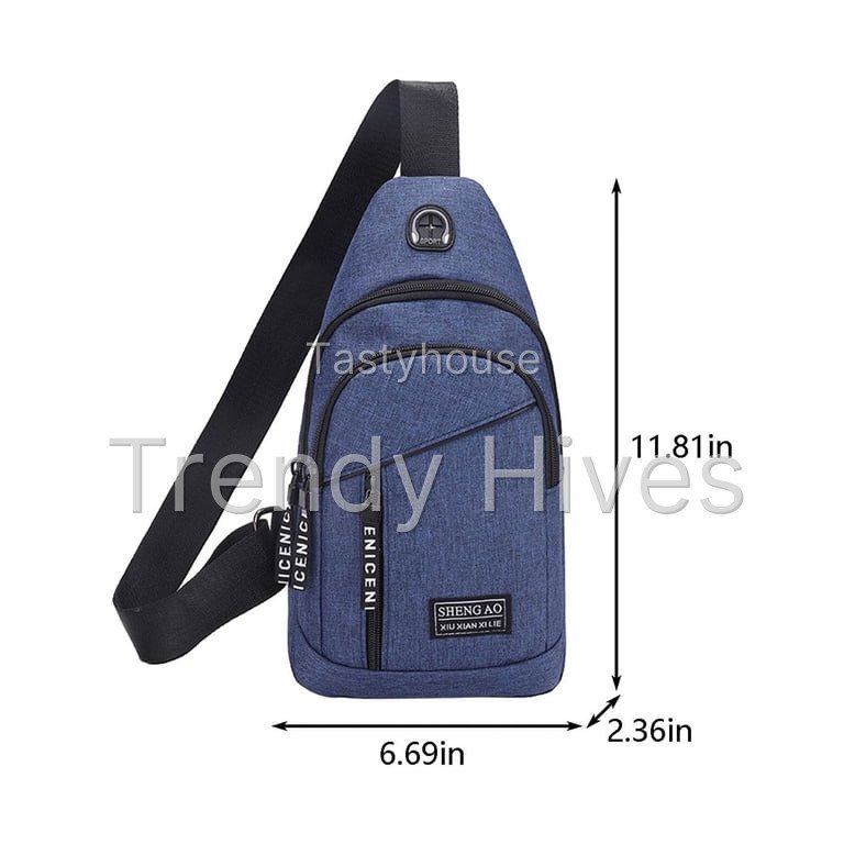 Kbndieu Sling Bag Waterproof Crossbody Bag for Men