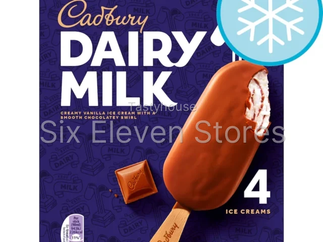 Cadbury Dairy Milk Ice Cream Sticks 4x90ml