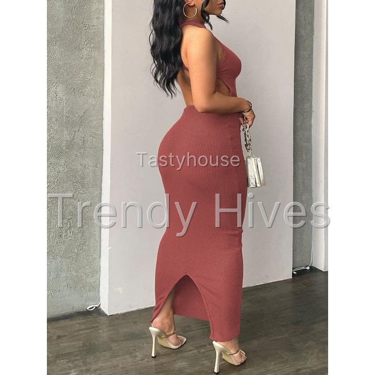 Women Summer Sexy Bodycon Maxi Dress Casual Long Dresses
