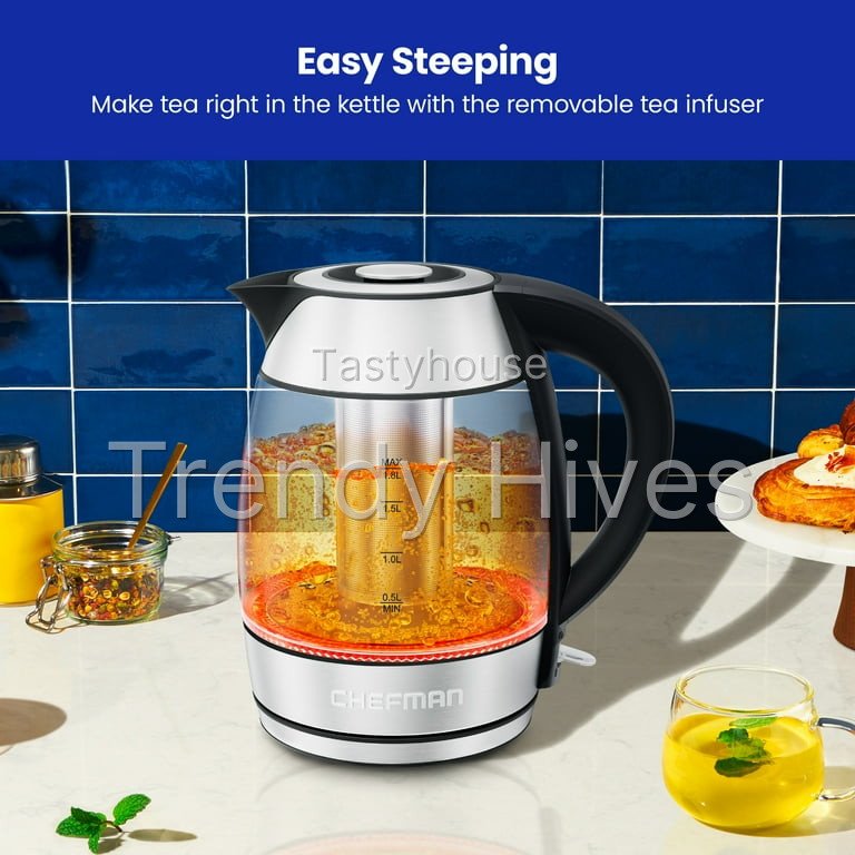 Chefman Rapid-Boil 1.8L Electric Tea Kettle