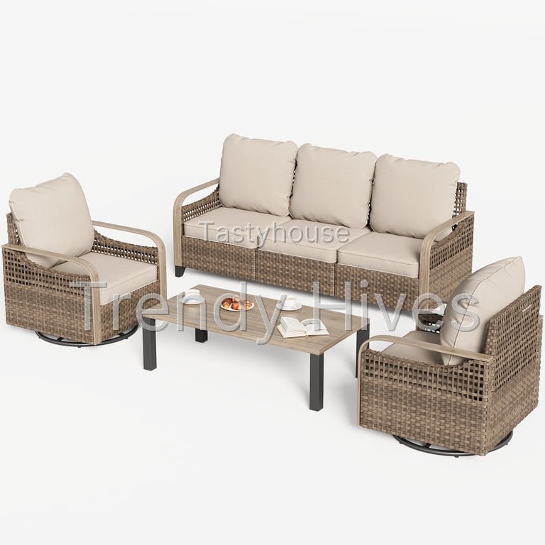 ELPOSUN 5-Seat Outdoor Patio Furniture Set