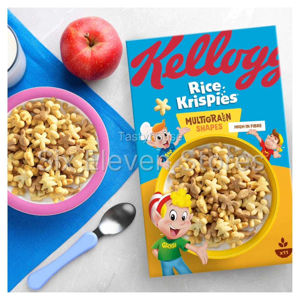 Kellogg’s Rice Krispies Multigrain Shapes Breakfast Cereal 350g