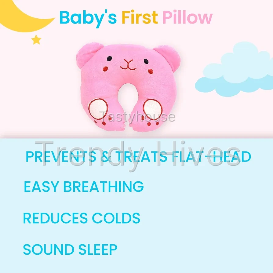 New Born Baby Soft Neck Supporting Pillow for