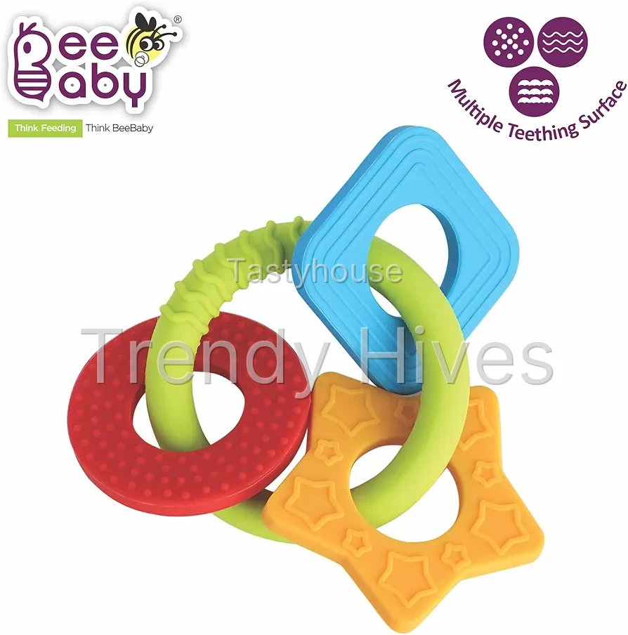BeeBaby Chewy Trinkets Soft Silicone Teether