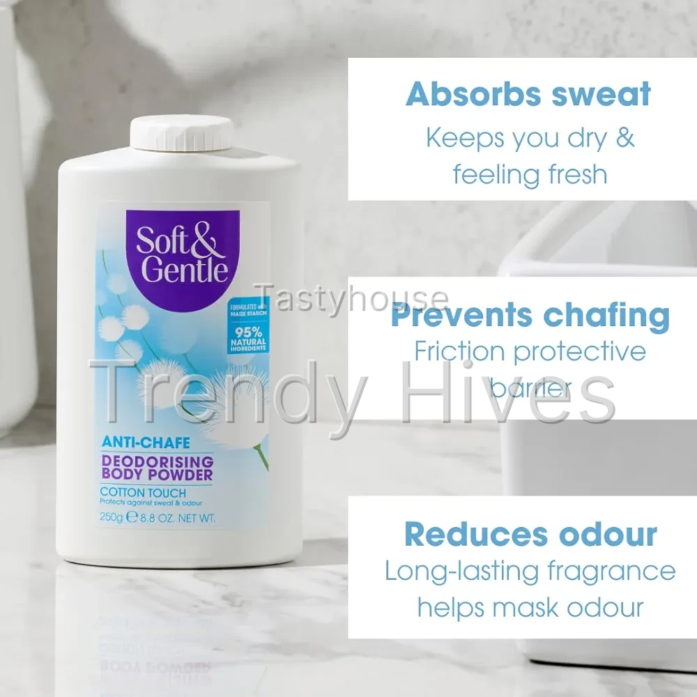 SOFT & GENTLE Fresh Cotton Talc Free Cotton Body Powder