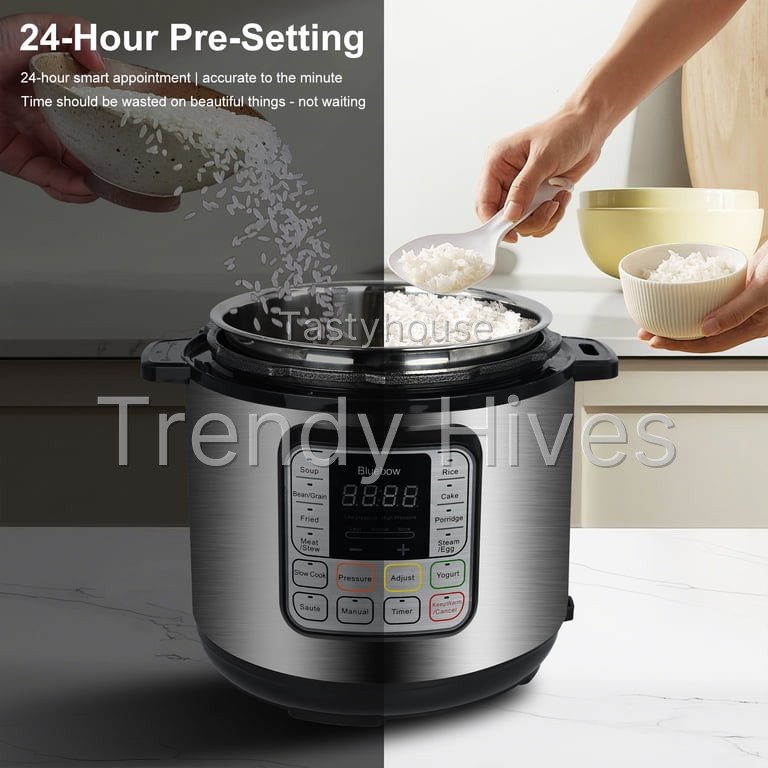 Bluebow 6.5 Quart Electric Pressure Cooker