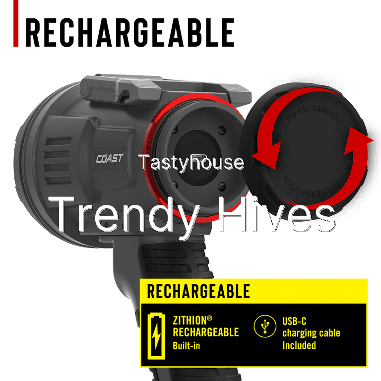 Coast LS20R 2500 Lumen Rechargeable LED Spotlight