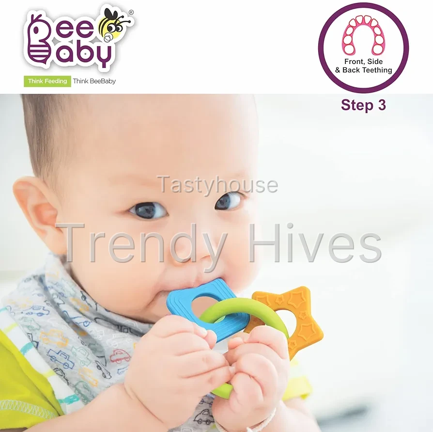 BeeBaby Chewy Trinkets Soft Silicone Teether
