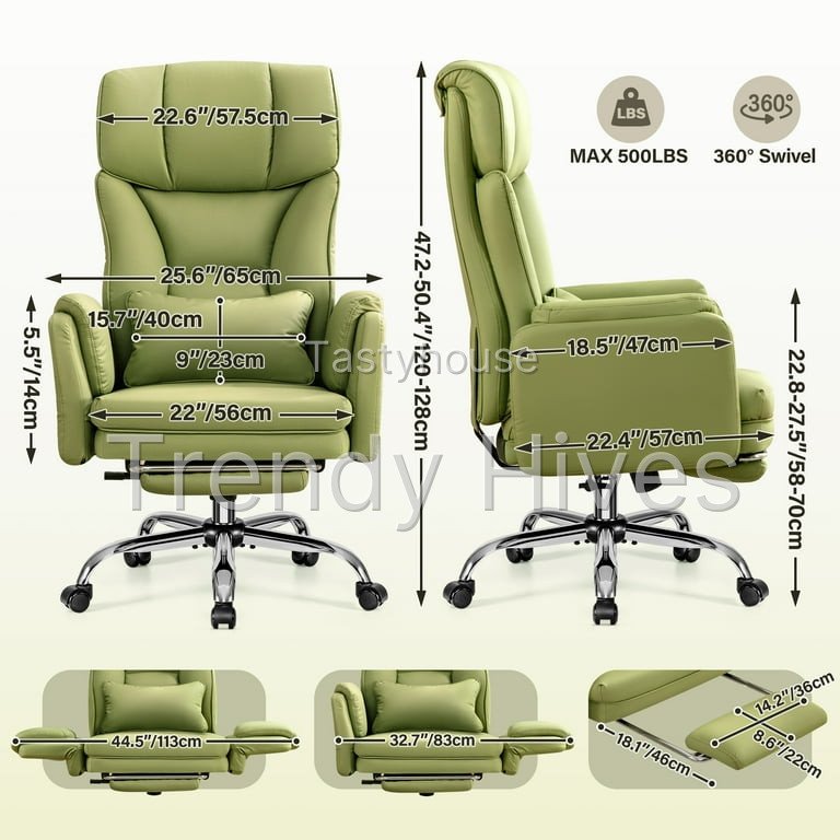COOLHUT Big and Tall Office Chair