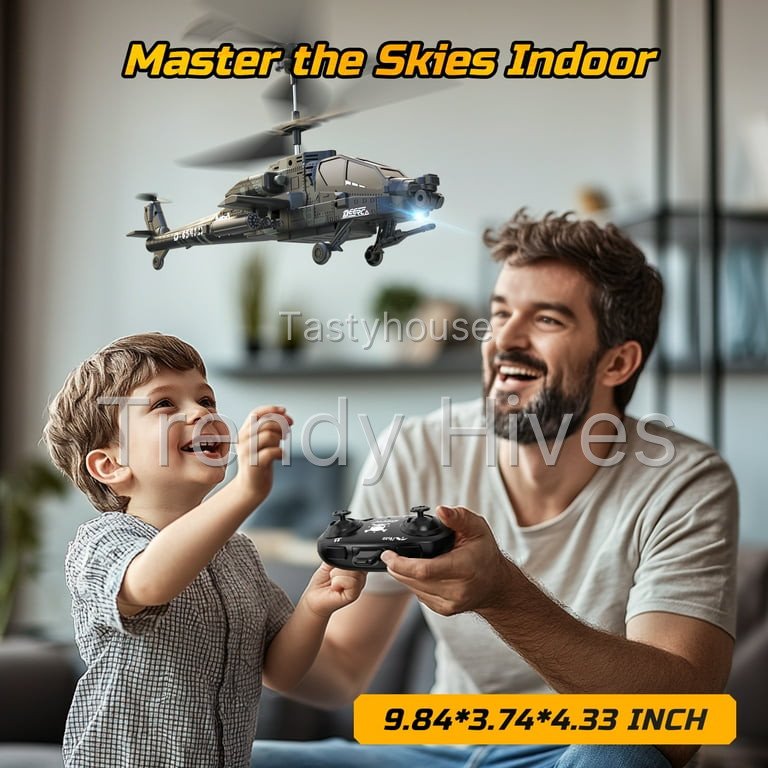 DEERC Apache RC Helicopter for Kids & Adults
