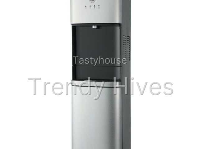 Primo Deluxe Bottom Load Black and Stainless Water Dispenser