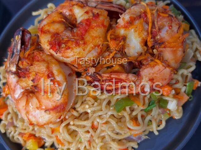 Indomie & Prawns