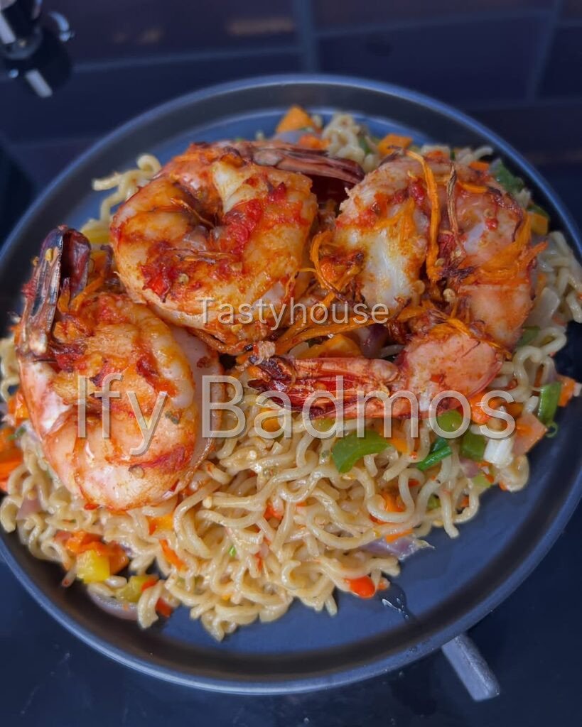 Indomie & Prawns