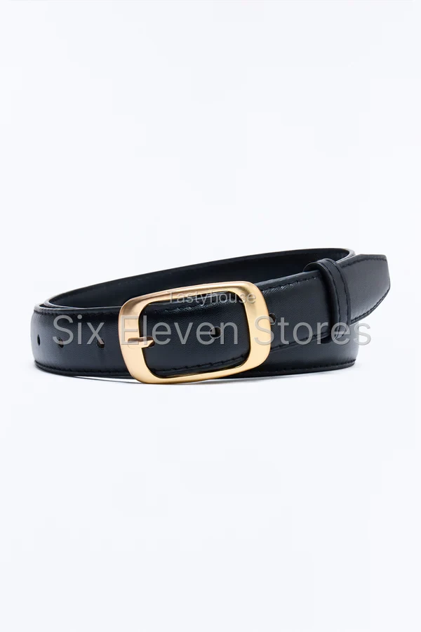 Enough For Me Faux Leather Belt