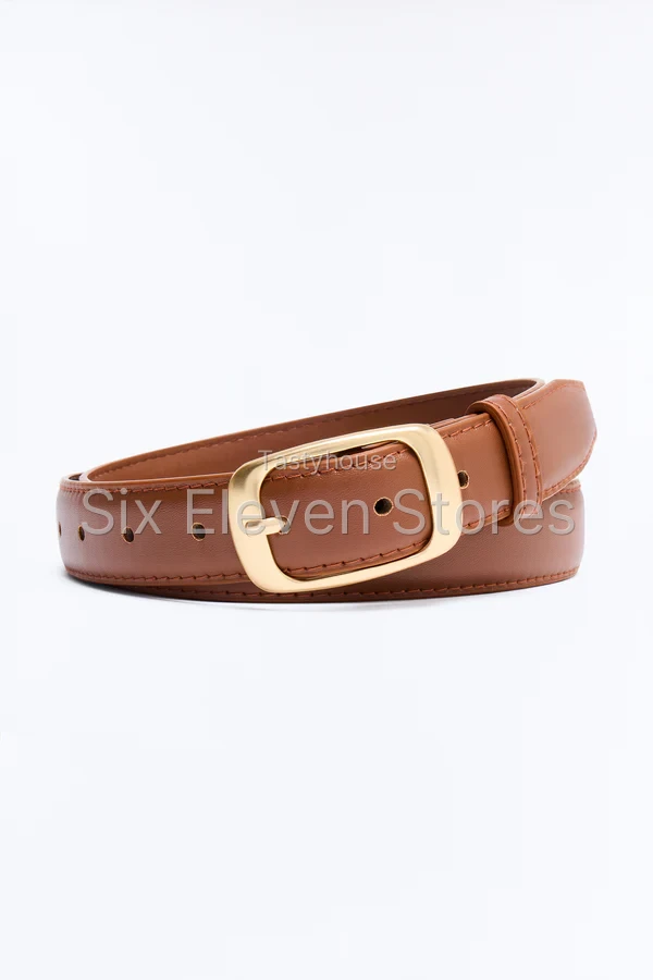 Enough For Me Faux Leather Belt