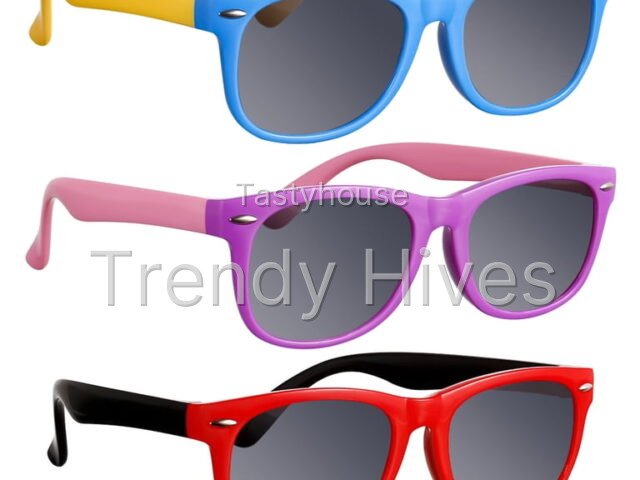 HEQUSIGNS 3 Pack Kids Polarized Sunglasses