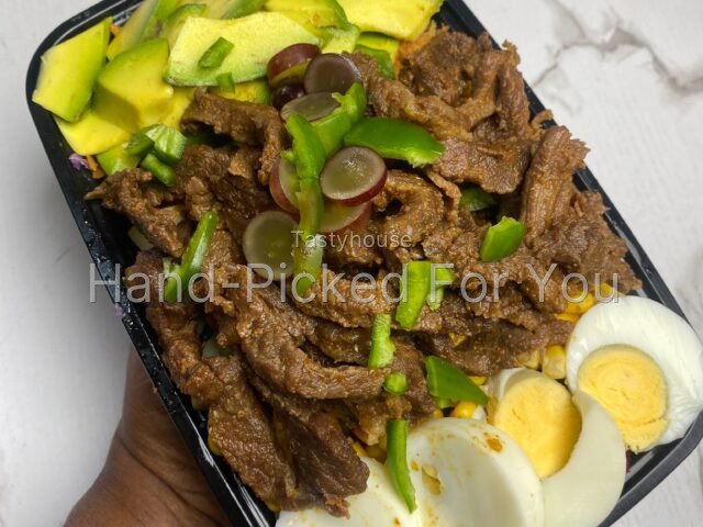 Beef steak salad