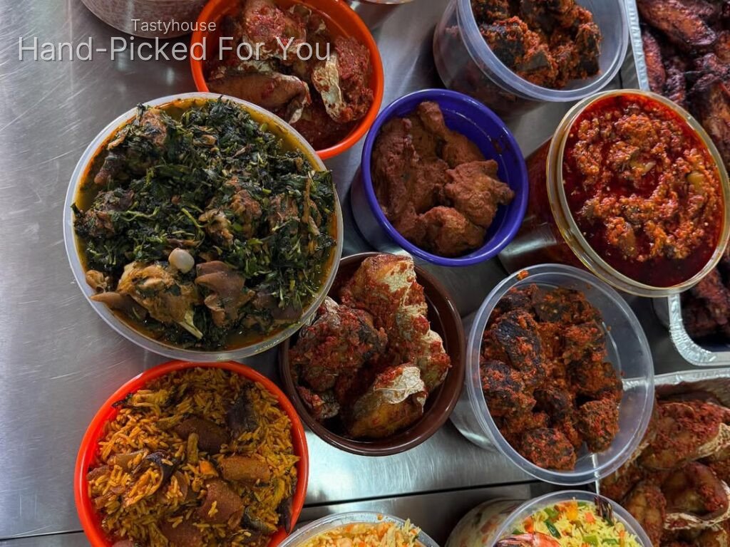 Delicious meal spread