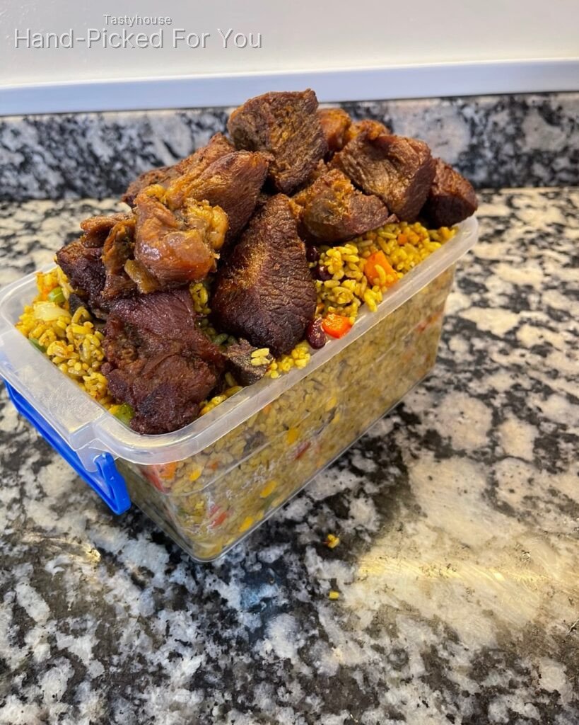 2.5Litres of yummy fried rice and soft fried beef