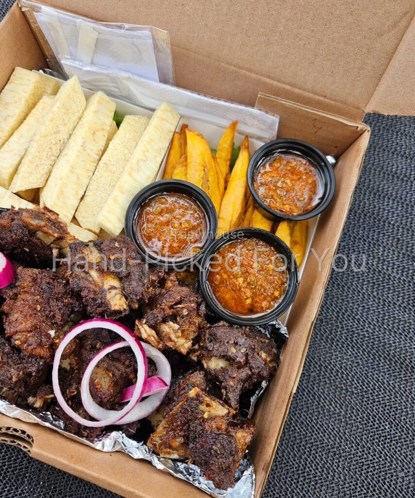Roasted beef ribs platter