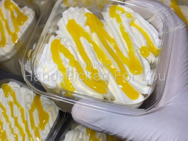 Mango tres leche (milk cake)