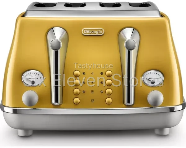 DELONGHI Icona Capitals CTOC4003.Y 4-Slice Toaster