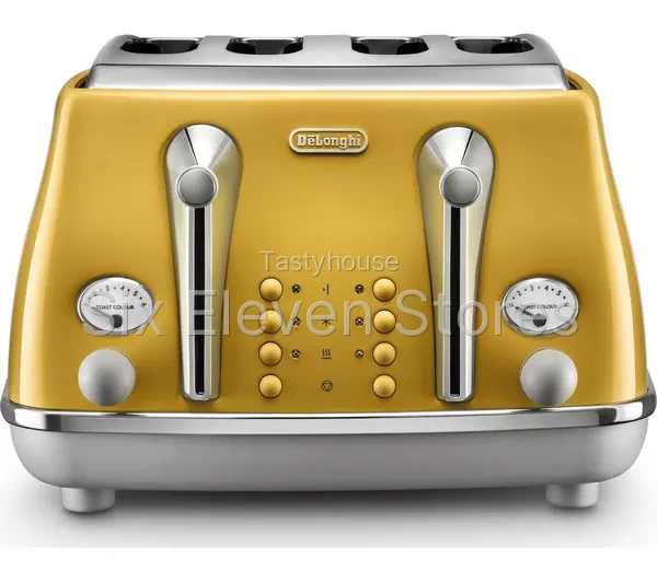 DELONGHI Icona Capitals CTOC4003.Y 4-Slice Toaster