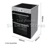 HISENSE HDE3211BWUK 60 cm Electric Ceramic Cooker