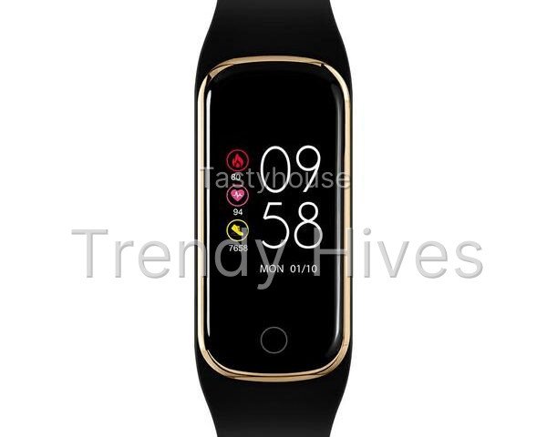 REFLEX ACTIVE Series 8 Fitness Tracker – Black & Gold, Silicone Strap