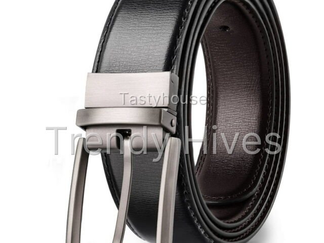 Maikun Mens Reversible Leather Belt