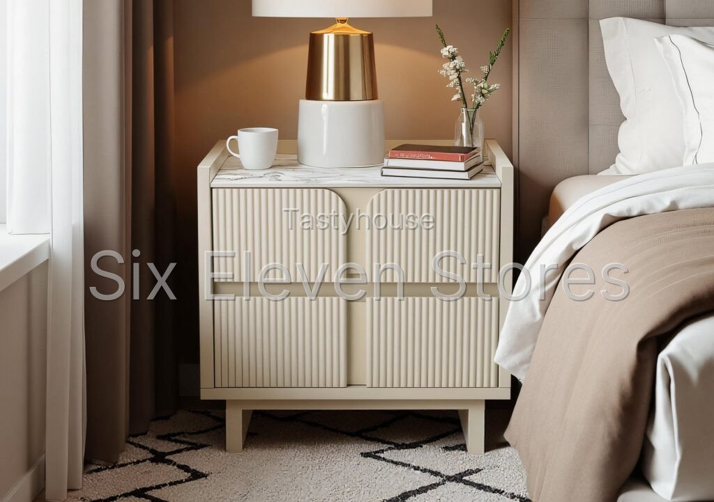 Avorio 2 Drawer Bedside Cabinet