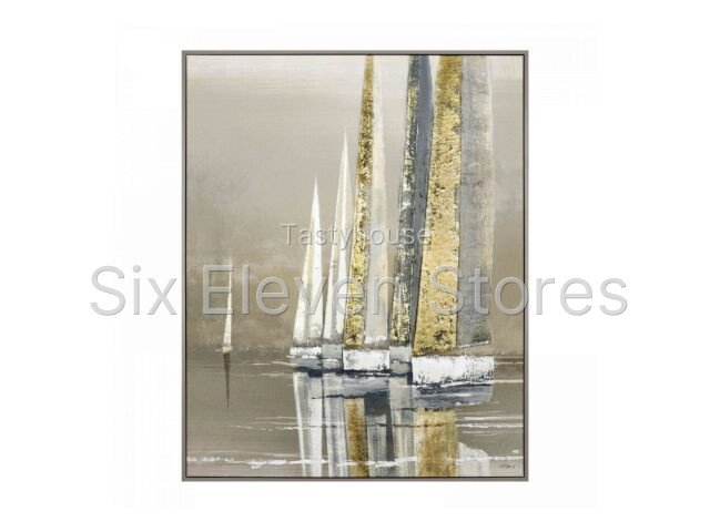 Golden Sails Framed Canvas