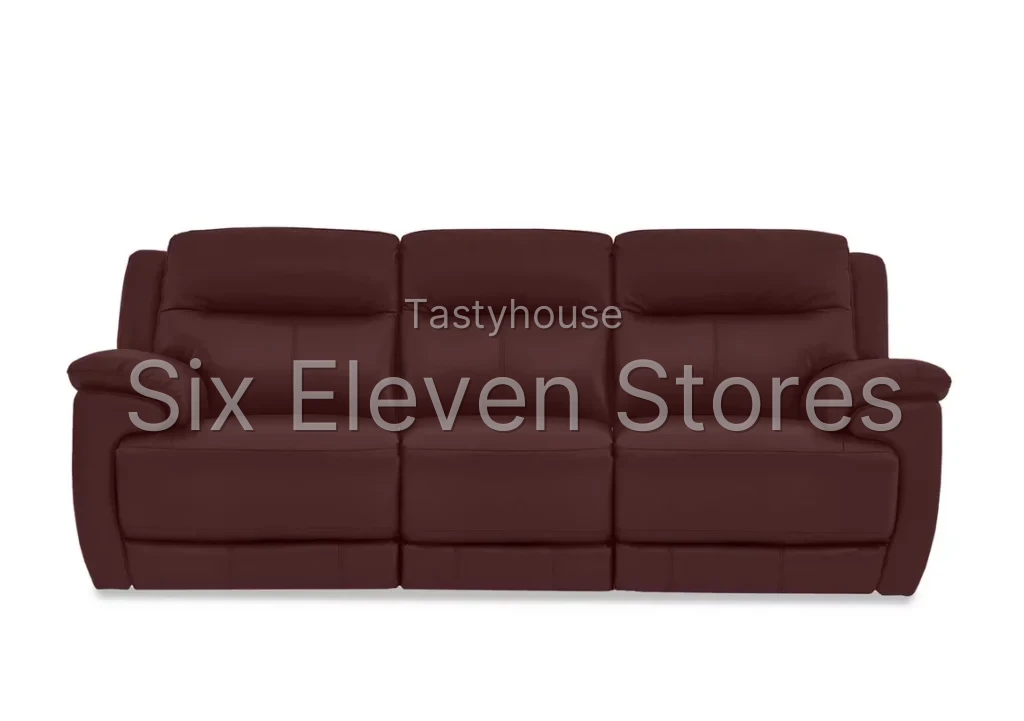 World of Leather Touch 3 Seater Leather Sofa