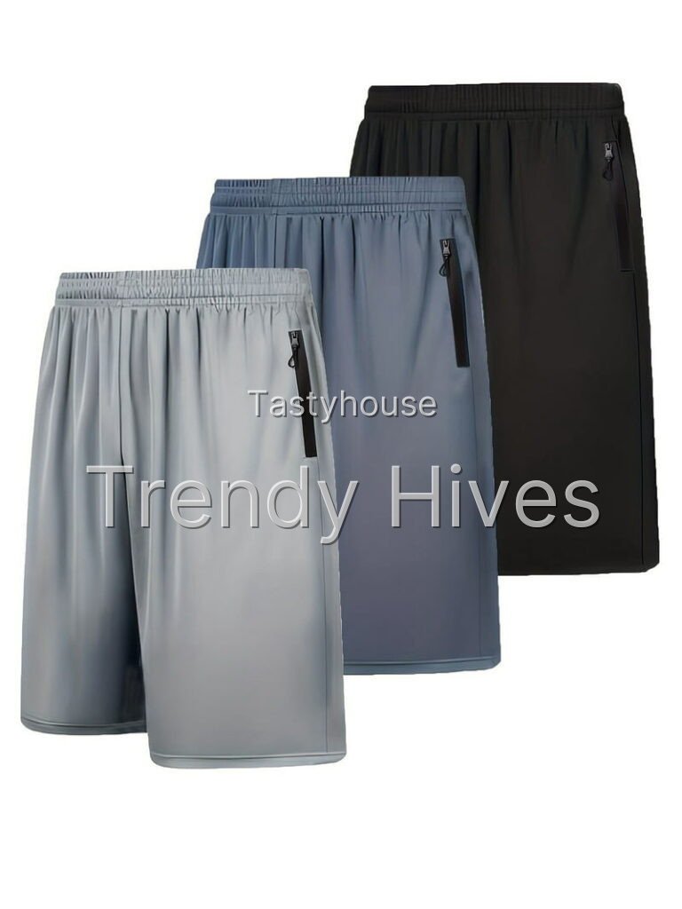 3 Pack Men’s Athletic Gym Shorts